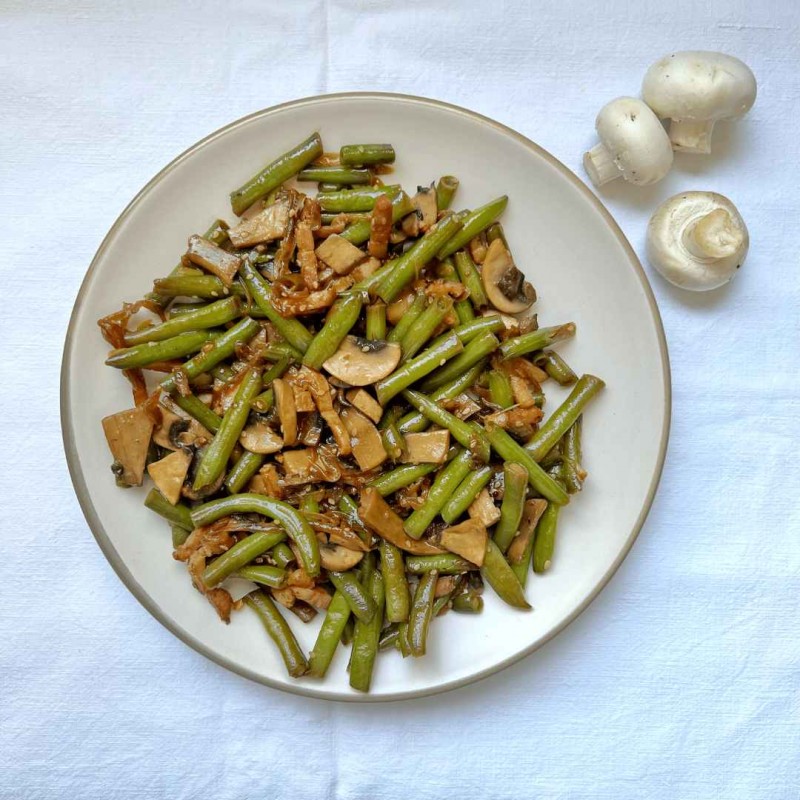 Judías Verdes Salteadas con Bacon | Bajo en Carbos y Nutritivo