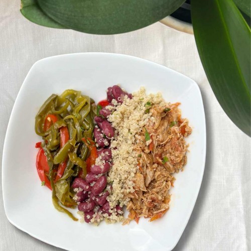 Tinga de Pollo Bowl con Quinoa | Alto en Proteínas y Harvard