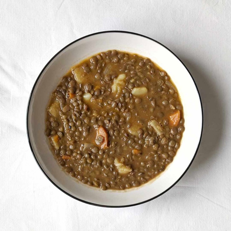 Lentejas Estofadas Veganas | Alto en Hierro, Fibra y Bajo en Grasas