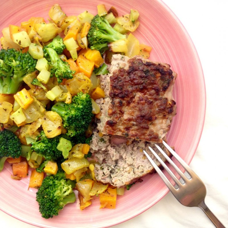 PASTEL PALEO DE TERNERA CON VERDURAS ASADAS