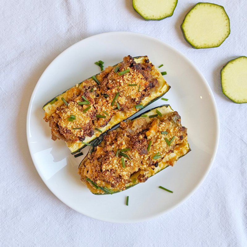 Calabacines Rellenos de Ternera | Bajo en Carbohidratos