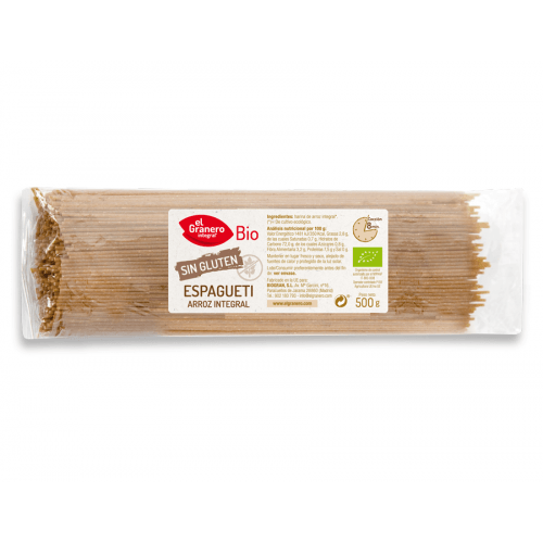 Espagueti de arroz integral - 500gr - Biogran