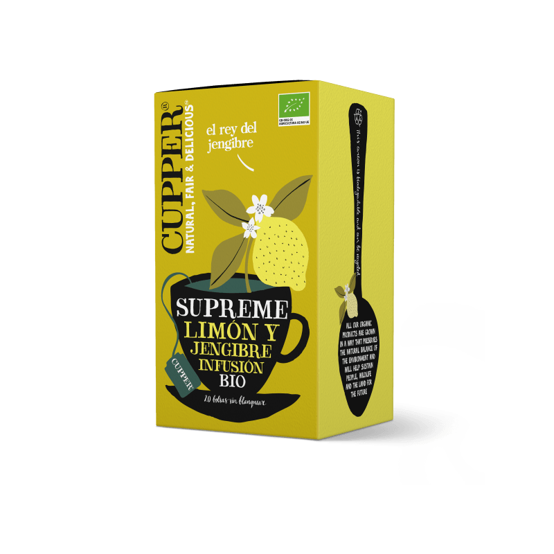 Infusión Supreme limón y jengibre - 20ud - Cupper